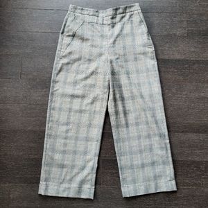 Selected Women Plaid Zip Straight Pants